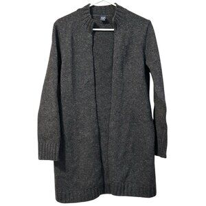 GAP Knit Lambswool Cardigan Sweater Women Size Medium Preppy Modern City Open